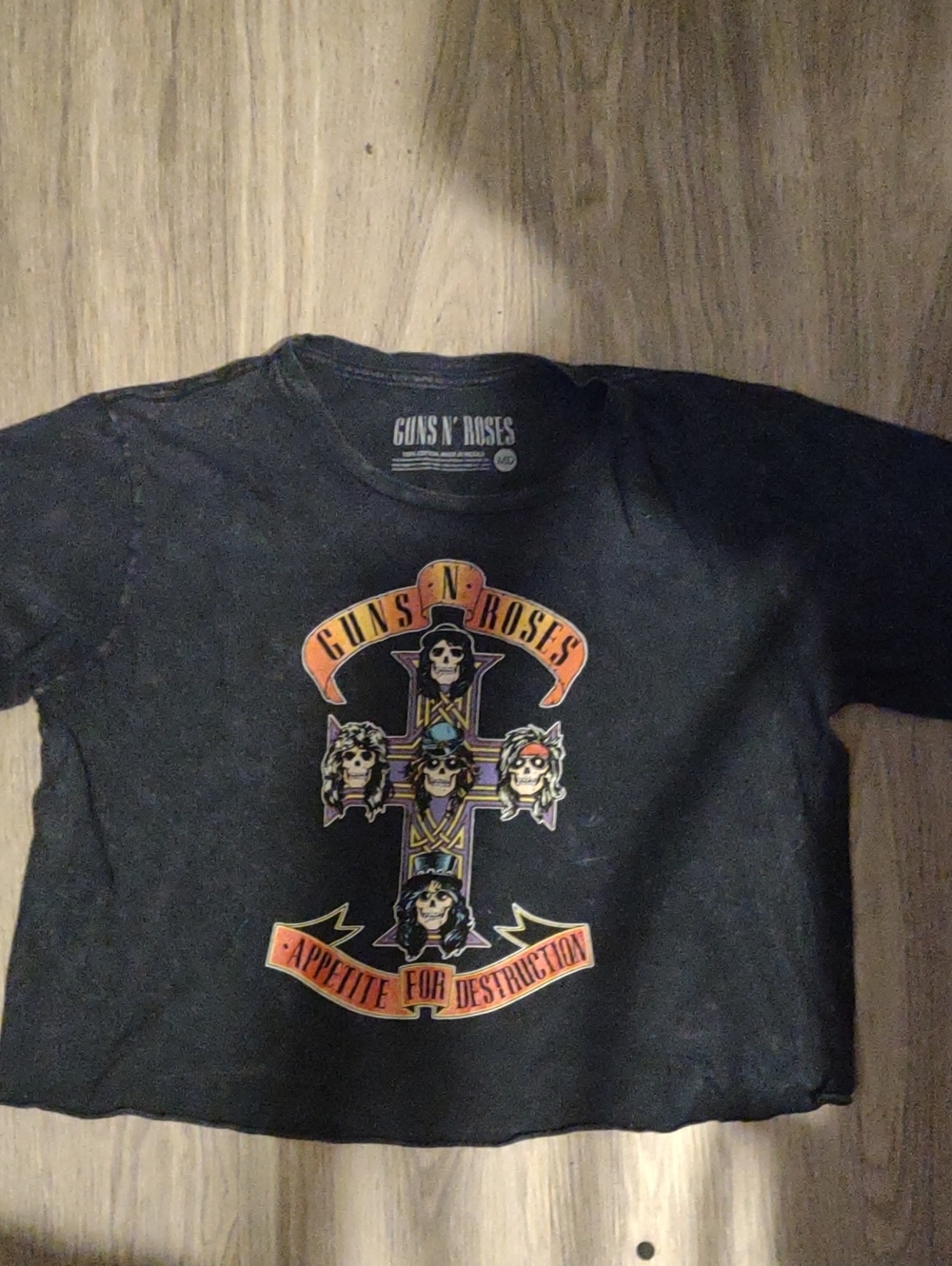 Guns N' Roses Black 'Appetite for Destruction' Crop Top
